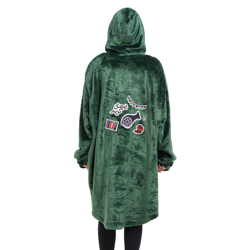 Snuggs Blanket Hoodie Dark Green مدفع رمضان